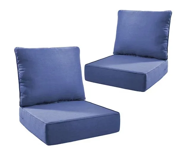 Total Of 4 Sets Of Bellefurn Duraolex Deep Seating Outdoor Lounge Chair Cushions
