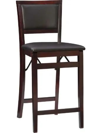 Linon Home Decor Triena Pad Back Folding Stool