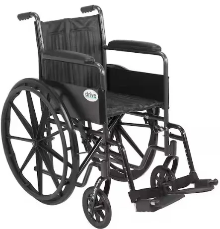 Drive Medical Silver Sport 1 Wheelchair With Fixed Arms