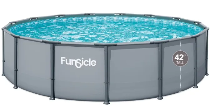 Funsicle 15' Oasis Above Ground Metal Frame Swimming Pool