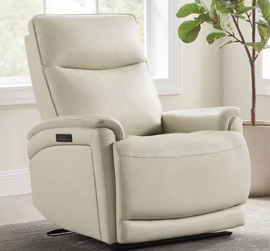 Sanders Leather Power Recliner With Power Headrest