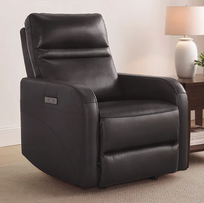 Gilman Creek Aldryn Leather Gliding Power Recliner With Power Headrest