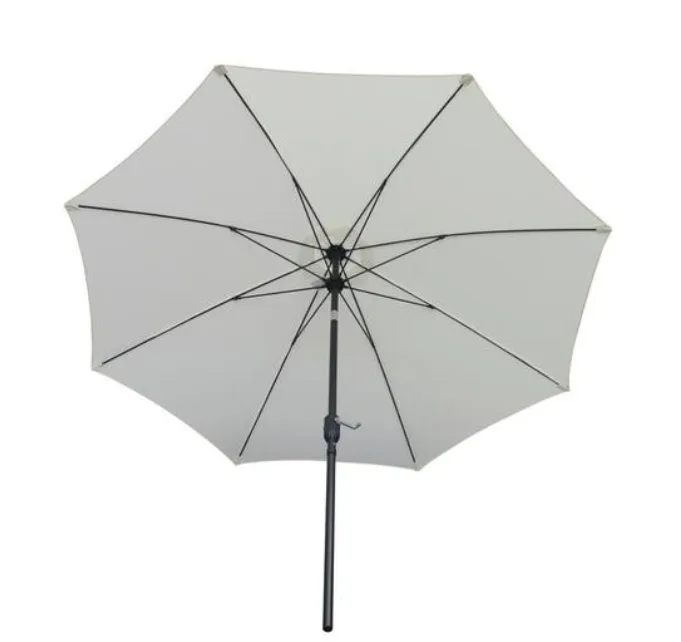 Name Brand 10' Market Patio Aluminium Umbrella With 8 Fiberglass Ribs