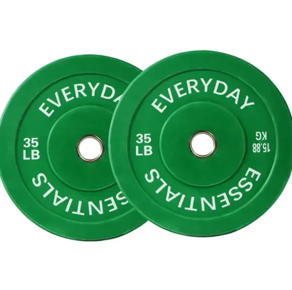 Balancefrom 35 Lbs Olympic Bumper Plate Weight Plate Pair