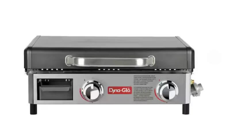 Dyna Glo 2 Burner Portable Gas Flat Top Griddle Grill
