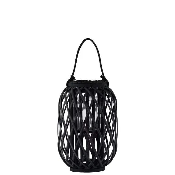 Urban Trends Ravari Natural Round Bamboo Lantern